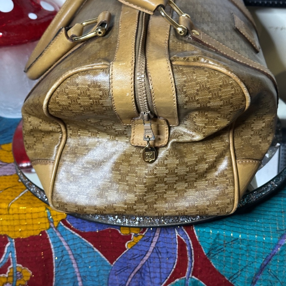 Vintage Celine Macadam Boston Bag. - Picture 5 of 16